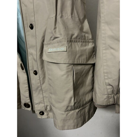 Quechua Kutuna Girl's Size 14 USA 3 in 1 Beige Ski Jacket Removable Down Jacket - Picture 4 of 14